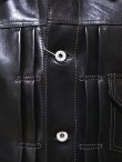 画像8: 【 Y'2 LEATHER（ワイツーレザー） 】　Horse Hide 1st Type Jacket [ Eco Horse ] [ BLACK ] [ 馬革 ]