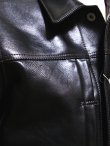 画像9: 【 Y'2 LEATHER（ワイツーレザー） 】　Horse Hide 1st Type Jacket [ Eco Horse ] [ BLACK ] [ 馬革 ]