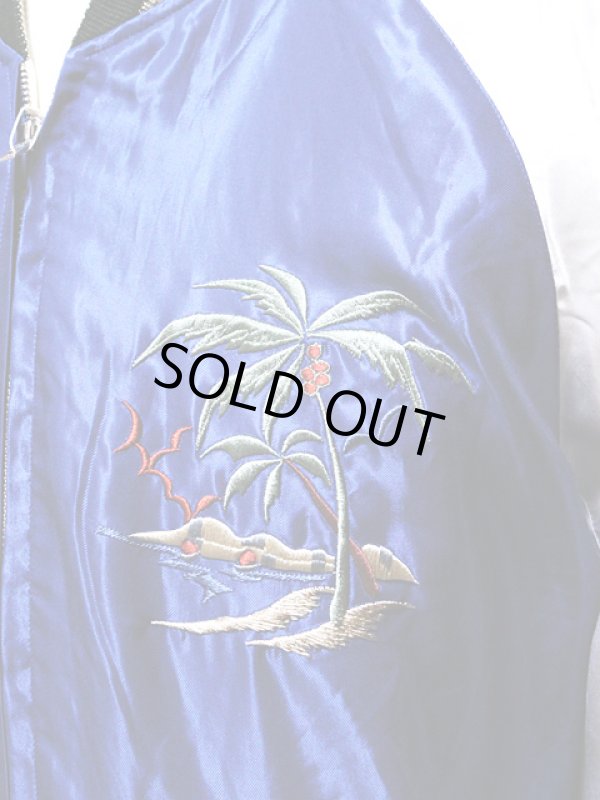 画像5: 【 TAILOR TOYO(テーラー東洋） 】 リバーシブルアセテートスカジャン ACETATE SOUVENIR JACKET [ PALM TREE×HAWAII MAP ]　[TT14074-125] 