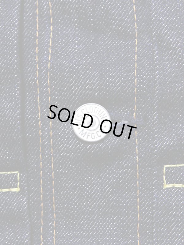 画像6: 【 UES（ウエス） 】　【 14.9oz 】 デニムジャケット Gジャン　[ 1stタイプ ] 