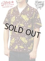 画像: 【 STAR OF HOLLYWOOD×VINCE RAY（スターオブハリウッド×ヴィンスレイ） 】 半袖レーヨンオープンカラーシャツ S/S HIGH DENSITY RAYON OPEN SHIRTS [ SPACE ROCKETS ]