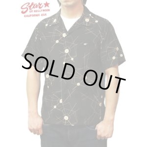 画像: 【 STAR OF HOLLYWOOD（スターオブハリウッド） 】 半袖レーヨンオープンカラーシャツ S/S HIGH DENSITY RAYON OPEN SHIRTS [ ATOMIC SPIDER WEB ]