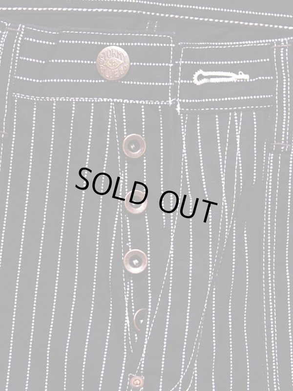 画像4: 【 Pherrow's（フェローズ） 】 ウォバッシュストライプワークパンツ [ BLACK WABASH ]  [ 30's MODEL ] 