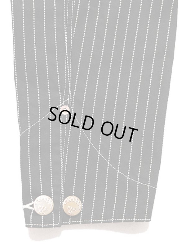 画像10: 【 Pherrow's（フェローズ） 】 ウォバッシュストライプカバーオール [ BLACK WABASH ] [ 1920 MODEL ] 