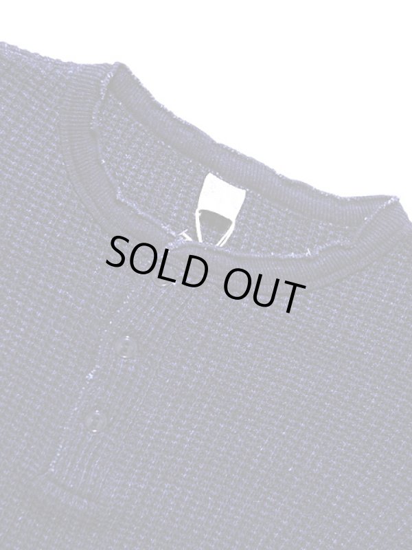 画像5: 【 UES（ウエス） 】 インディゴビッグワッフルヘンリーネックTシャツ [ Indigo Heavy Thermal ]