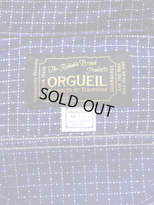 画像8: 【 ORGUEIL（オルゲイユ） 】　七分袖インディゴウォバッシュショールカラーシャツ　[ SHAWL COLLAR SHIRTS ]