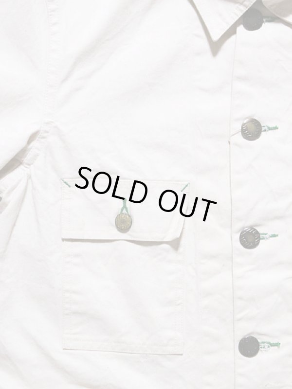 画像5: 【 HEAD LIGHT（ヘッドライト） 】　【 9oz. 】オフツイルカバーオール　[ 9oz. White Boat Sail Drill Work Cort ]