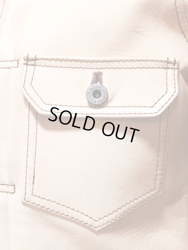 画像8: 【 LUA×Y'2 LEATHER（ルア×ワイツーレザー） 】 ルア別注 サドルホースGジャン [ SADDLE HORSE （馬革・ヌメ）] [ Lot.7 ]【 超少量限定生産モデル 】[LUA LIMITED EDITION HORSE HIDE JACKET 2017]