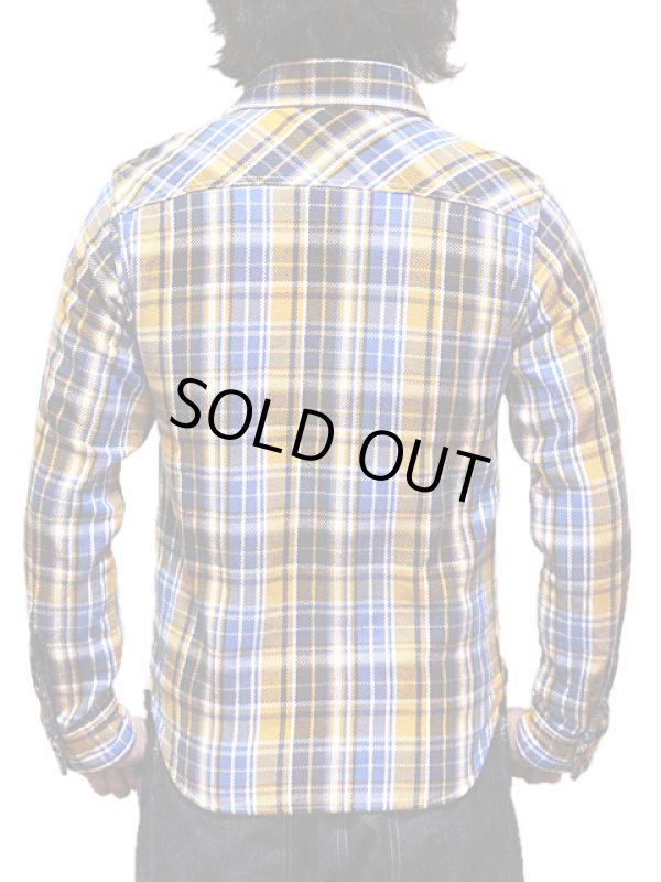 画像2: 【 UES（ウエス） 】 先染めヘビーチェックネルシャツ [ BLUE ]