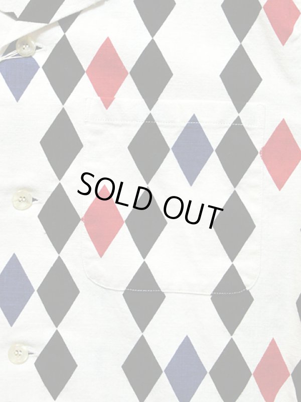 画像5: 【 STAR OF HOLLYWOOD（スターオブハリウッド） 】 半袖コットンオープンカラーシャツ S/S COTTON OPEN SHIRTS [ DIAMONDS]