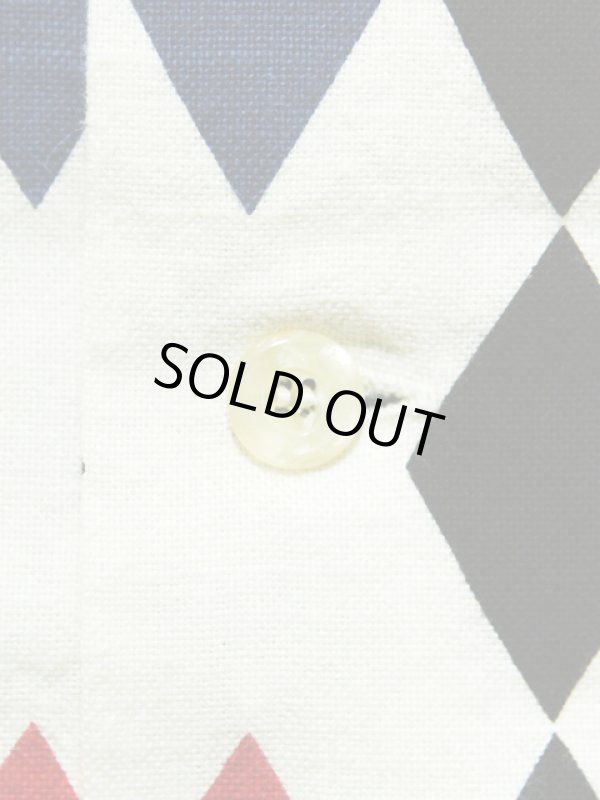 画像7: 【 STAR OF HOLLYWOOD（スターオブハリウッド） 】 半袖コットンオープンカラーシャツ S/S COTTON OPEN SHIRTS [ DIAMONDS]