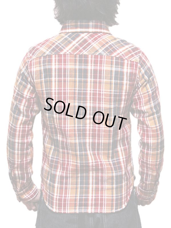 画像2: 【 UES（ウエス） 】 先染めヘビーチェックネルシャツ [ RED ]