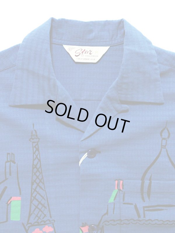 画像3: 【 STAR OF HOLLYWOOD（スターオブハリウッド） 】 半袖ドビーコットンオープンカラーシャツ S/S DOBBY COTTON OPEN SHIRTS [ PARIS ]