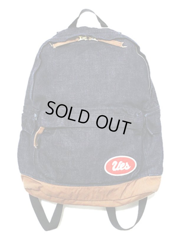 画像2: 【 UES（ウエス） 】 【 14.9oz. 】 オリジナルインディゴデニムデイバッグ