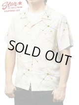 画像: 【 STAR OF HOLLYWOOD（スターオブハリウッド） 】 半袖レーヨンオープンカラーシャツ S/S HIGH DENSITY RAYON OPEN SHIRTS [ ATOMIC SPIDER WEB ]