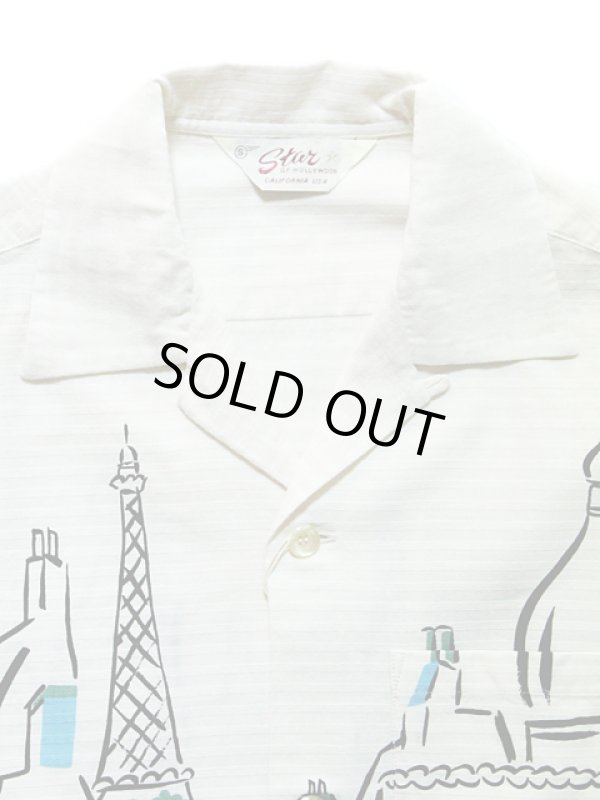 画像3: 【 STAR OF HOLLYWOOD（スターオブハリウッド） 】 半袖ドビーコットンオープンカラーシャツ S/S DOBBY COTTON OPEN SHIRTS [ PARIS ]