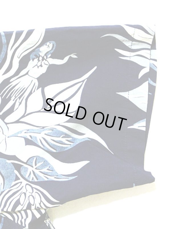 画像6: 【 DUKE KAHANAMOKU（デュークカハナモク） 】 半袖アロハシャツ S/S HAWAIIAN ALOHA SHIRT [ INDIGO SACRED GARDEN ] 