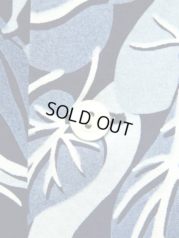 画像7: 【 DUKE KAHANAMOKU（デュークカハナモク） 】 半袖アロハシャツ S/S HAWAIIAN ALOHA SHIRT [ INDIGO SACRED GARDEN ] 