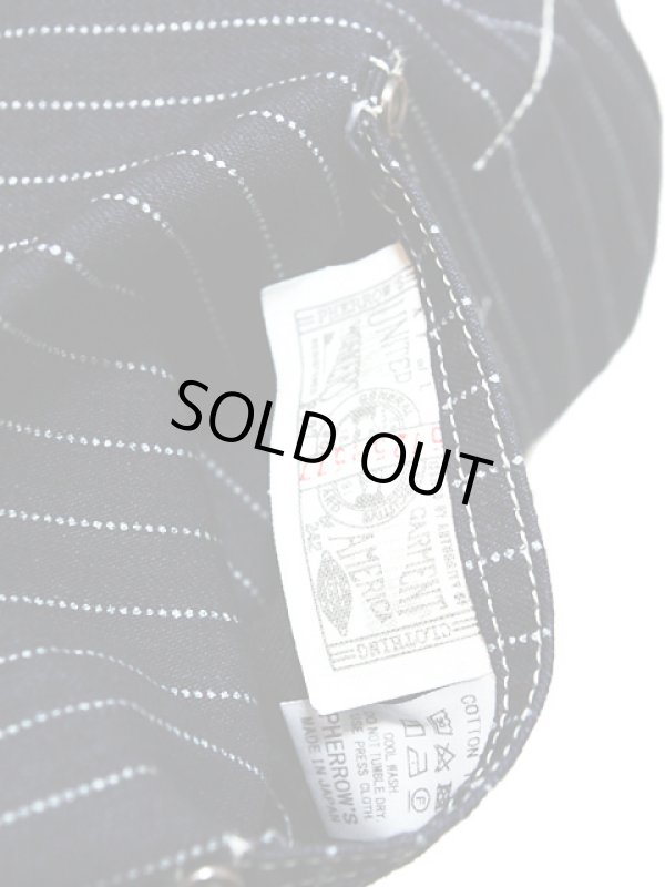 画像6: 【 Pherrow's（フェローズ） 】　ブラックウォバッシュショートワークジャケット　[ 1940 MODEL ]