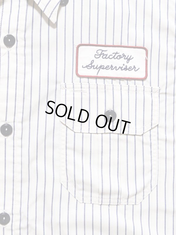 画像5: 【 Pherrow's（フェローズ） 】 半袖ストライプワークシャツ [ M&W GEAR COMPANY ]　[SHORT SLEEVE WORK SHIRT]