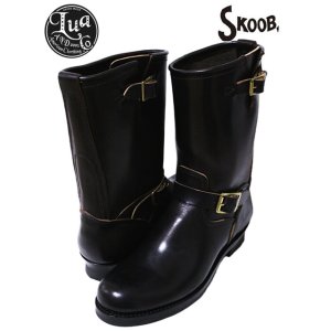画像: 【 予約商品 (10月頃予定) 】　【 SKOOB, （スクーブ） 】　Lua別注ホースバットエンジニアブーツ [ WANDER ] [ HORSE BUTT ] [ BLACK (茶芯) ]
