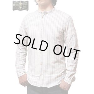 画像: 【 ORGUEIL（オルゲイユ） 】 ストライプバンドカラーシャツ [ Stripe Band Collar Shirt ]