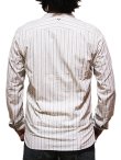 画像2: 【 ORGUEIL（オルゲイユ） 】 ストライプバンドカラーシャツ [ Stripe Band Collar Shirt ]