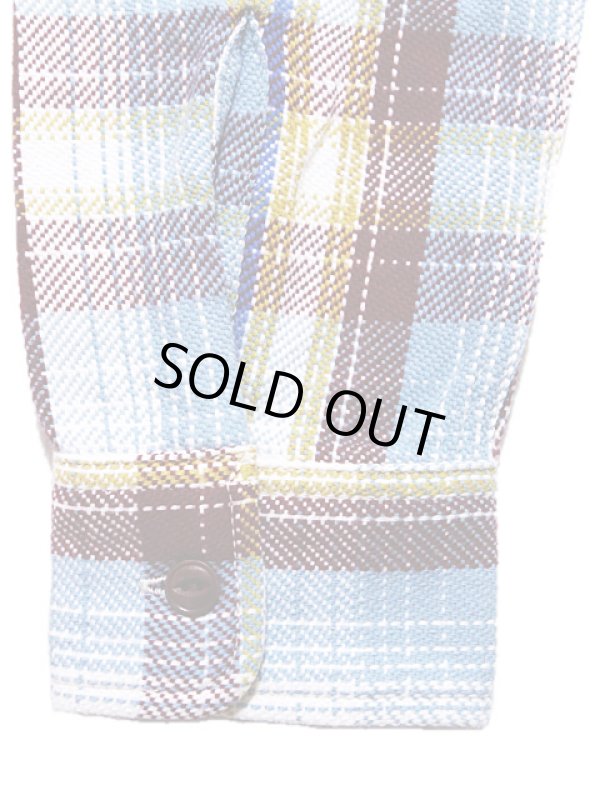 画像6:  【 UES（ウエス） 】 先染めヘビーチェックネルシャツ [ SAX ]