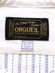 画像8: 【 ORGUEIL（オルゲイユ） 】 ストライプバンドカラーシャツ [ Stripe Band Collar Shirt ]