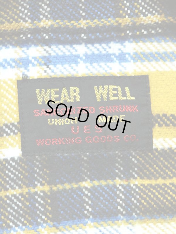 画像8: 【 UES（ウエス） 】 先染めヘビーチェックネルシャツ [ BLUE ]