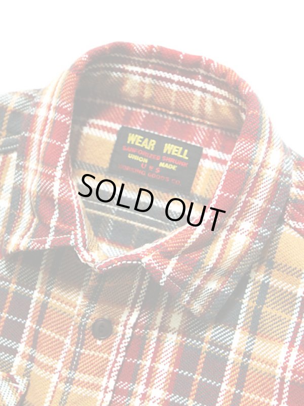 画像3: 【 UES（ウエス） 】 先染めヘビーチェックネルシャツ [ RED ]