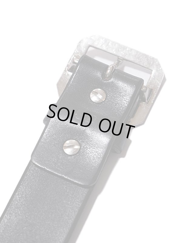 画像3: 【 INCEPTION（インセプション） 】　サドルレザーギャリソンベルト　[ 38mm巾 栃木レザー ] [ BLACK ]