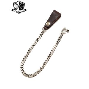 画像: 【 INCEPTION（インセプション） 】　UK サドル & ウォレットチェーン [ UK SADDLE & BRASS Chain Silver Planting ] [ BROWN ]