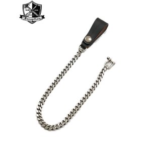 画像: 【 INCEPTION（インセプション） 】　UK サドル & ウォレットチェーン [ UK SADDLE & BRASS Chain Silver Planting ] [ BLACK ]