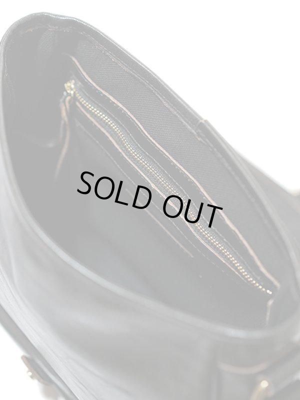 画像11: 【 INCEPTION（インセプション） 】　ホースハイドメールバッグ M　[ 馬革 茶芯 ] [ BLACK ]