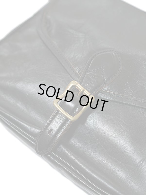 画像4: 【 INCEPTION（インセプション） 】　ホースハイドメールバッグ M　[ 馬革 茶芯 ] [ BLACK ]