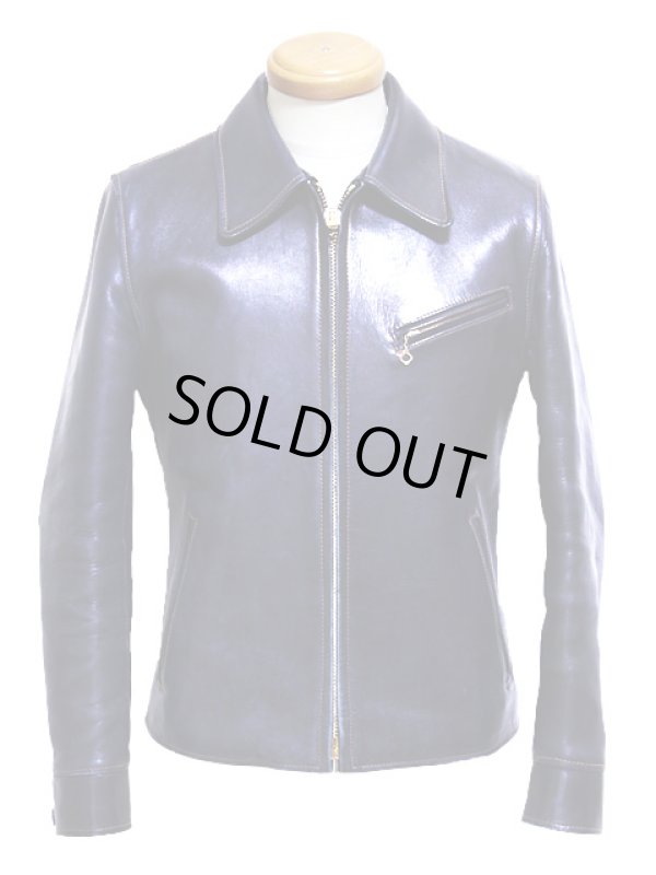 画像3: 【 Y'2 LEATHER（ワイツーレザー） 】　インディゴホースシングルライダースジャケット [ 馬革 ]