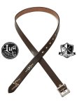 画像1: 【 Lua x Inception（ルア x インセプション） 】　別注ナロースタッズベルト　[ Narrow Studs Belt ] [ Lightning ] [ Brown ]