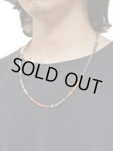 画像: 【 Indian Jewelry（インディアン ジュエリー） 】 ナバホビーズネックレス [ Navajo Silver x  Turquoise x Coral x Lapislazuli x Onyx ] [ 63cm ] 【 メール便可 】