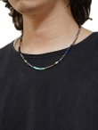 画像1: 【 Indian Jewelry（インディアン ジュエリー） 】 ナバホビーズネックレス [ Navajo Silver x  Turquoise x Lapislazuli x Onyx ] [ 52cm ] 【 メール便可 】