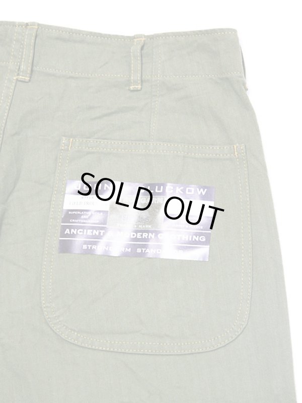 画像9: 【 JOHN GLUCKOW（ジョングラッコウ） 】　フィールドトラウザー　[ Field Trousers ]　[ オリーブヘリンボーン ]