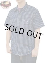 画像: 【 JELADO（ジェラード） 】 半袖ウォバッシュワークシャツ [ Unionworkers S/S Shirt ] [ INDIGO WABASH ] 【 メール便可 】