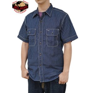 画像: 【 JELADO（ジェラード） 】 半袖ウォバッシュワークシャツ [ Unionworkers S/S Shirt ] [ INDIGO WABASH ] 【 メール便可 】