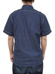 画像2: 【 JELADO（ジェラード） 】 半袖ウォバッシュワークシャツ [ Unionworkers S/S Shirt ] [ INDIGO WABASH ] 【 メール便可 】