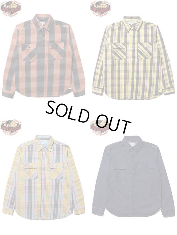 画像12: 【 JELADO（ジェラード） 】　ヘビーチェックネルシャツ　[ ショート丈 ]　"Unionworkers Shirts"　[ ブリックブラウン ] 