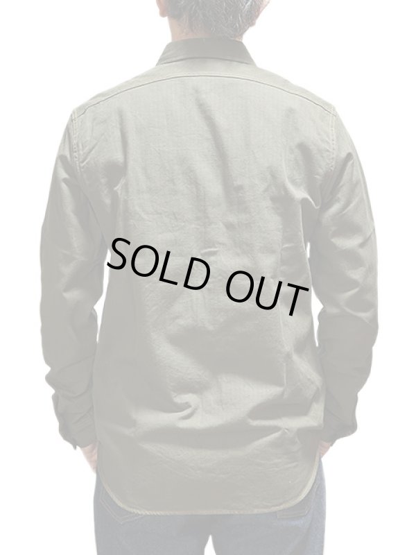 画像2: 【 JELADO（ジェラード） 】 ユニオンワーカーズシャツ "Unionworkers Shirts"　[  HBT オリーブ ] 