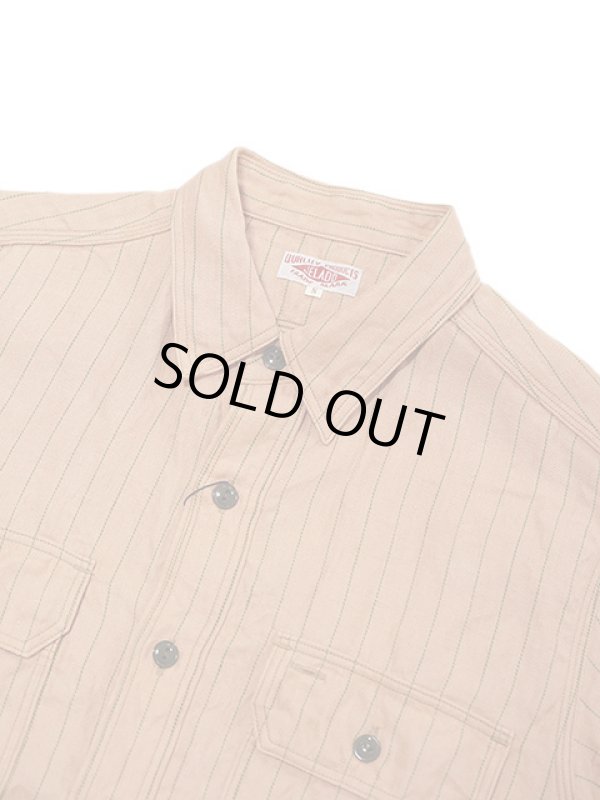 画像3: 【 JELADO（ジェラード） 】　半袖コークストライプワークシャツ [ Unionworkers Shirts ] [ Nuts ]