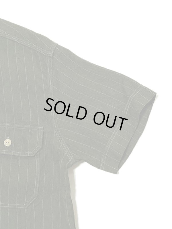 画像5: 【 JELADO（ジェラード） 】　半袖コークストライプワークシャツ [ Unionworkers Shirts ] [ Tea Green ]