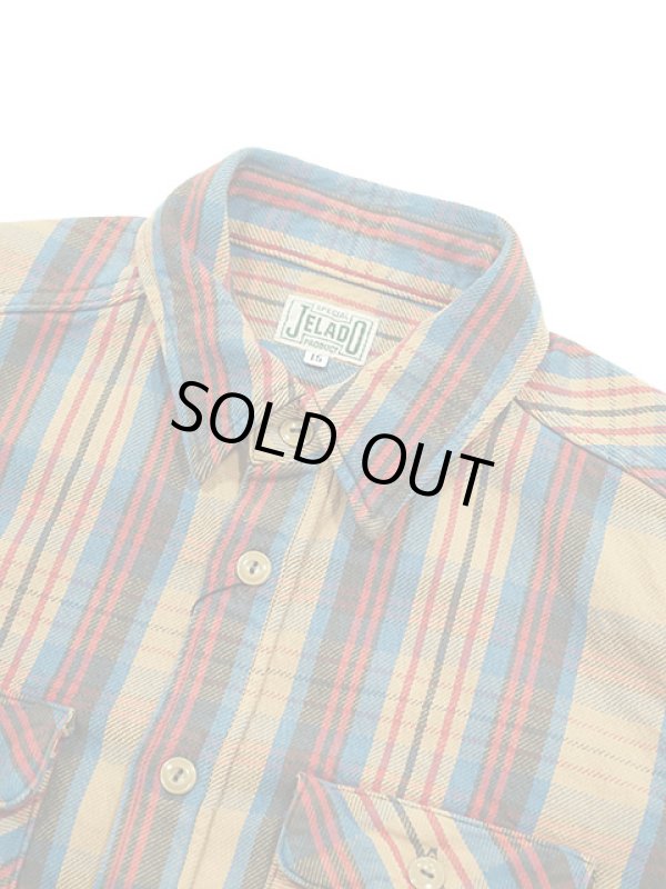 画像3: 【 JELADO（ジェラード） 】　ヘビーチェックネルシャツ [ ショート丈 ] "Unionworkers Shirts" [ Peanut ] [ 2023年モデル ]
