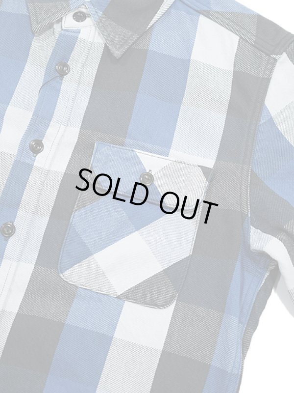 画像4: 【 JELADO（ジェラード） 】　ヘビーチェックネルシャツ [ ショート丈 ] "Unionworkers Shirts" [ Blue Malon ] [ 2023年モデル ]